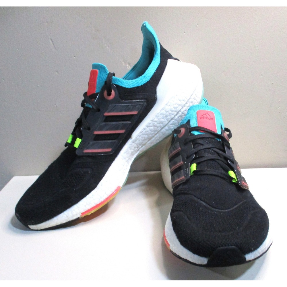 Adidas Ultraboost 21 Mens Running Shoes Black Solar Yellow GX5497 Size 13